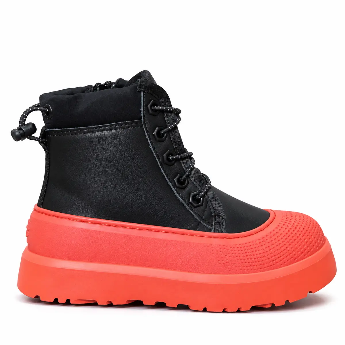 UGG Kids Neumel Hybrid Black Leather Orange — Black Leather Orange
