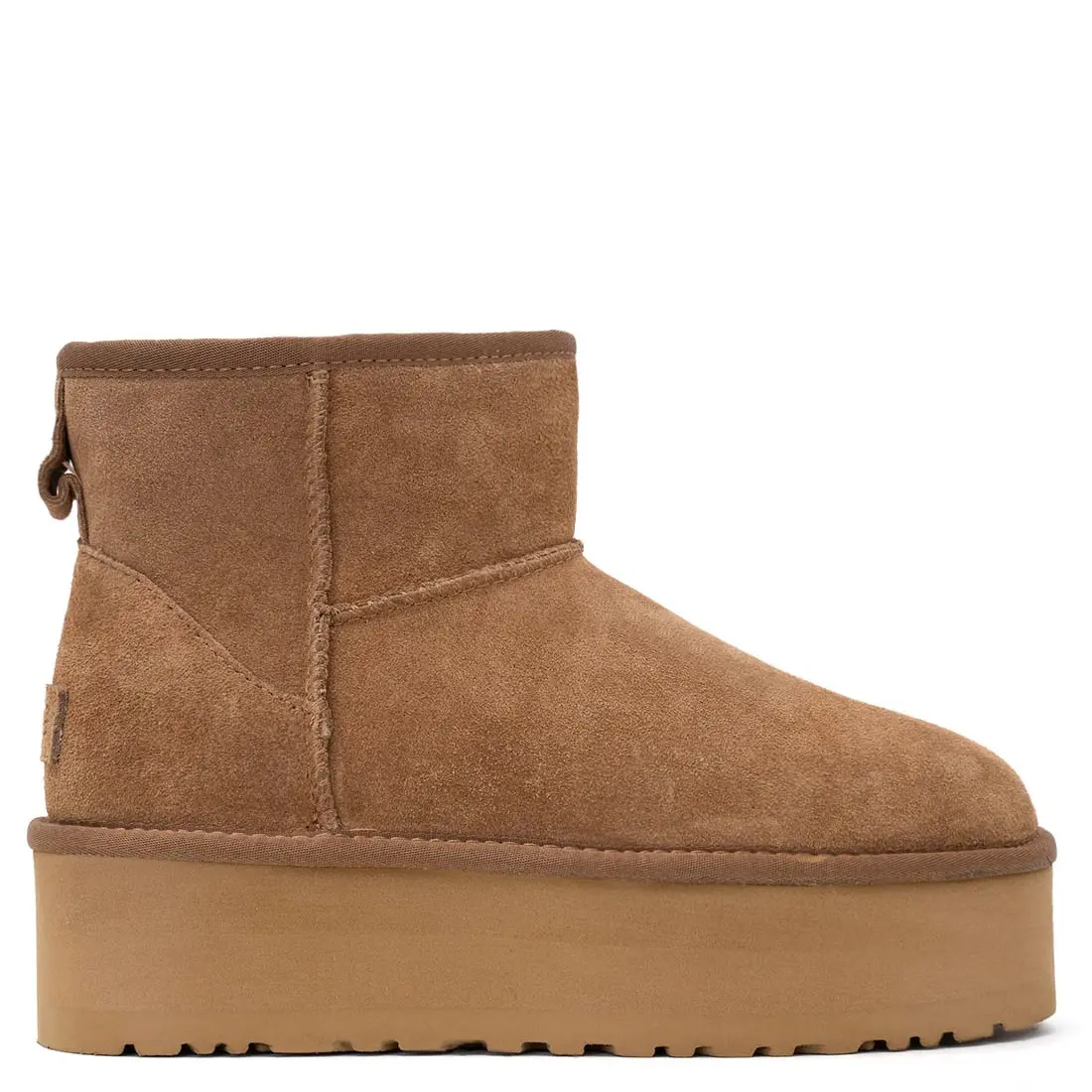 Mini Platform Boot Chestnut — Chestnut