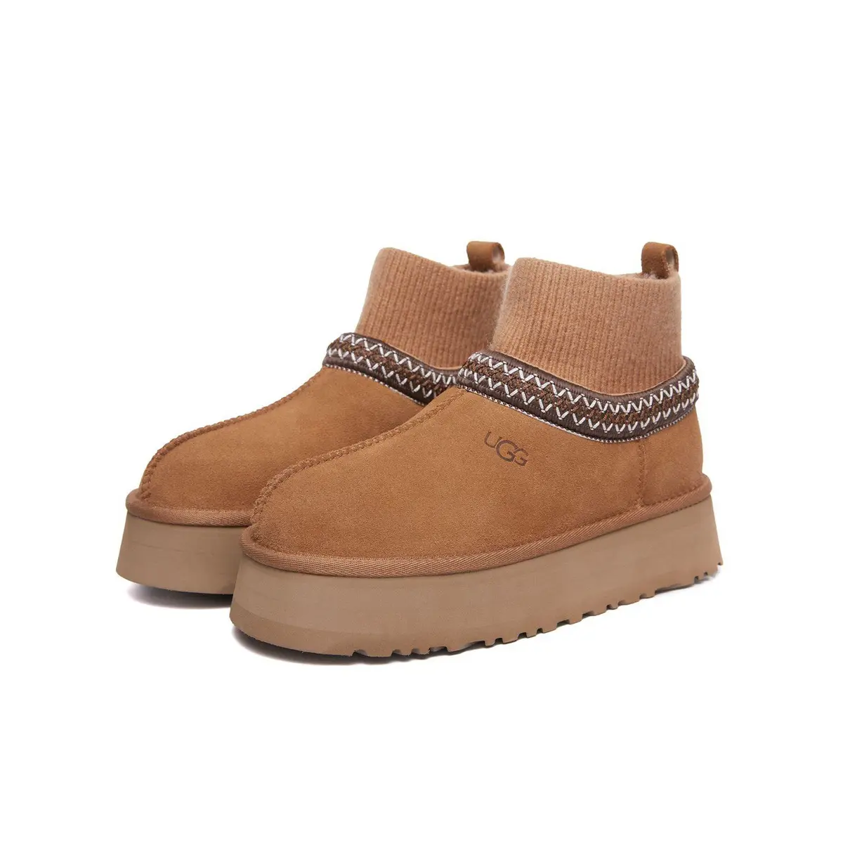 Tazz Platform Knit Chestnut — Chestnut, дополнительный вид