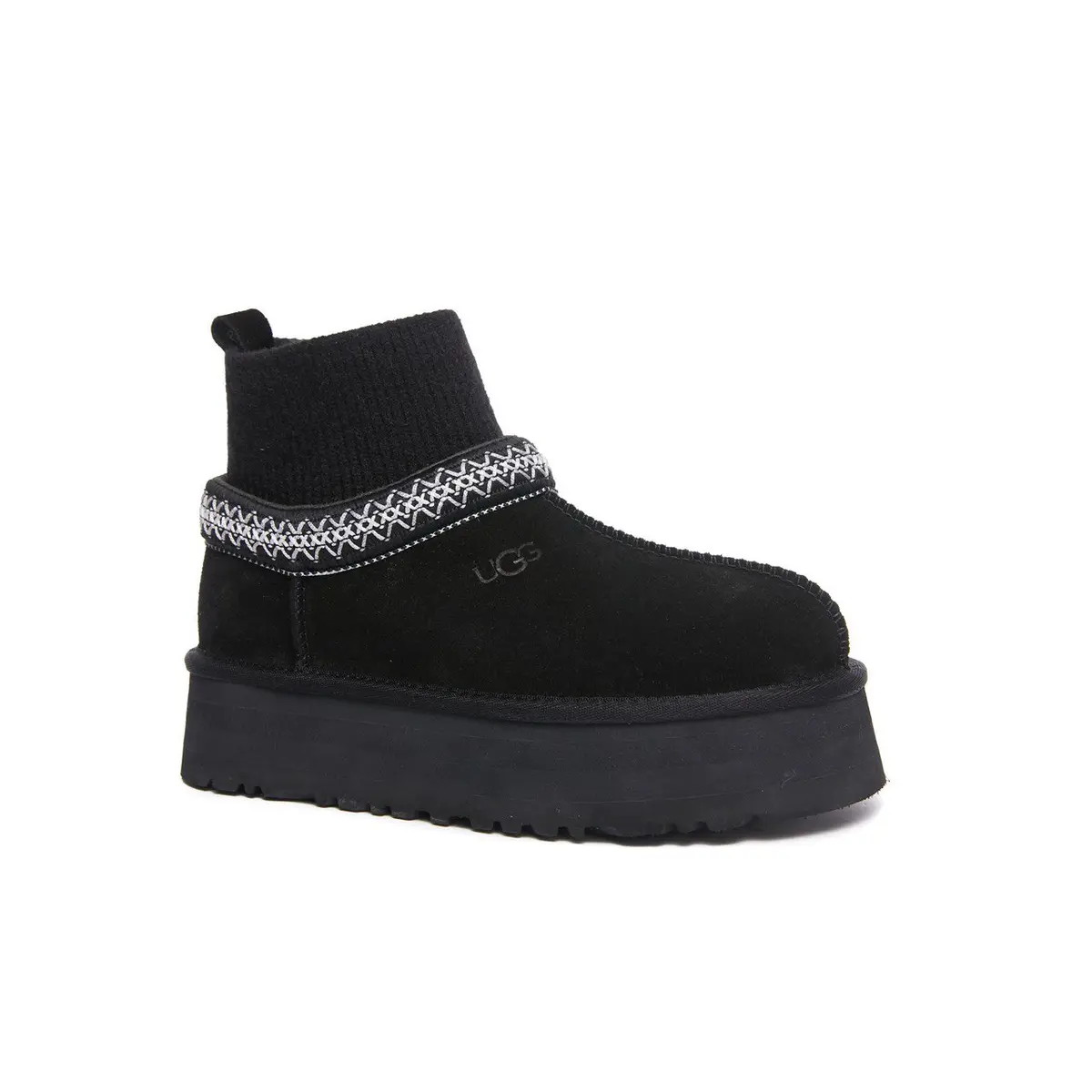 Tazz Platform Knit — Black