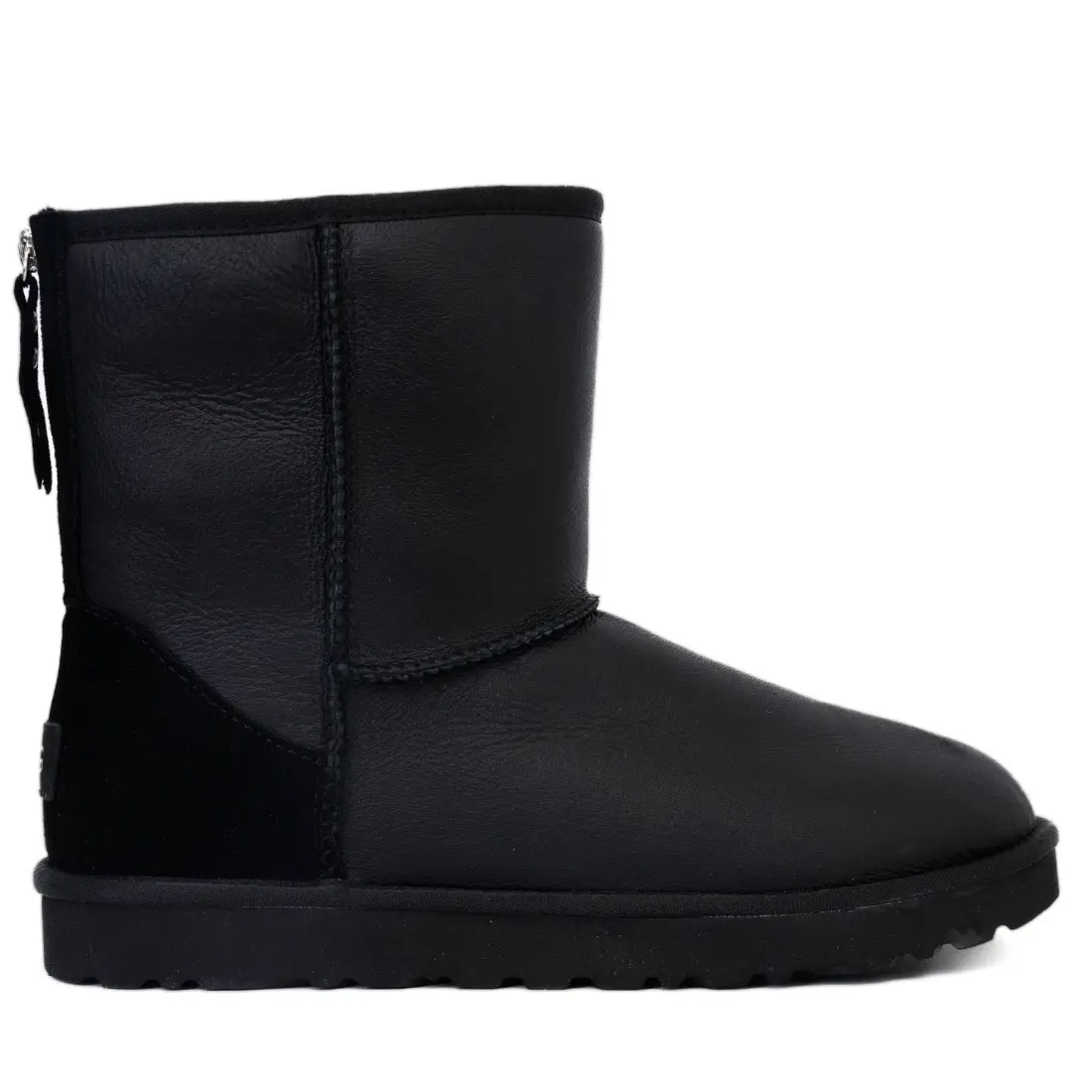 Мужские Short ZIP Мужские short zip - leather black — Мужские short zip - leather black