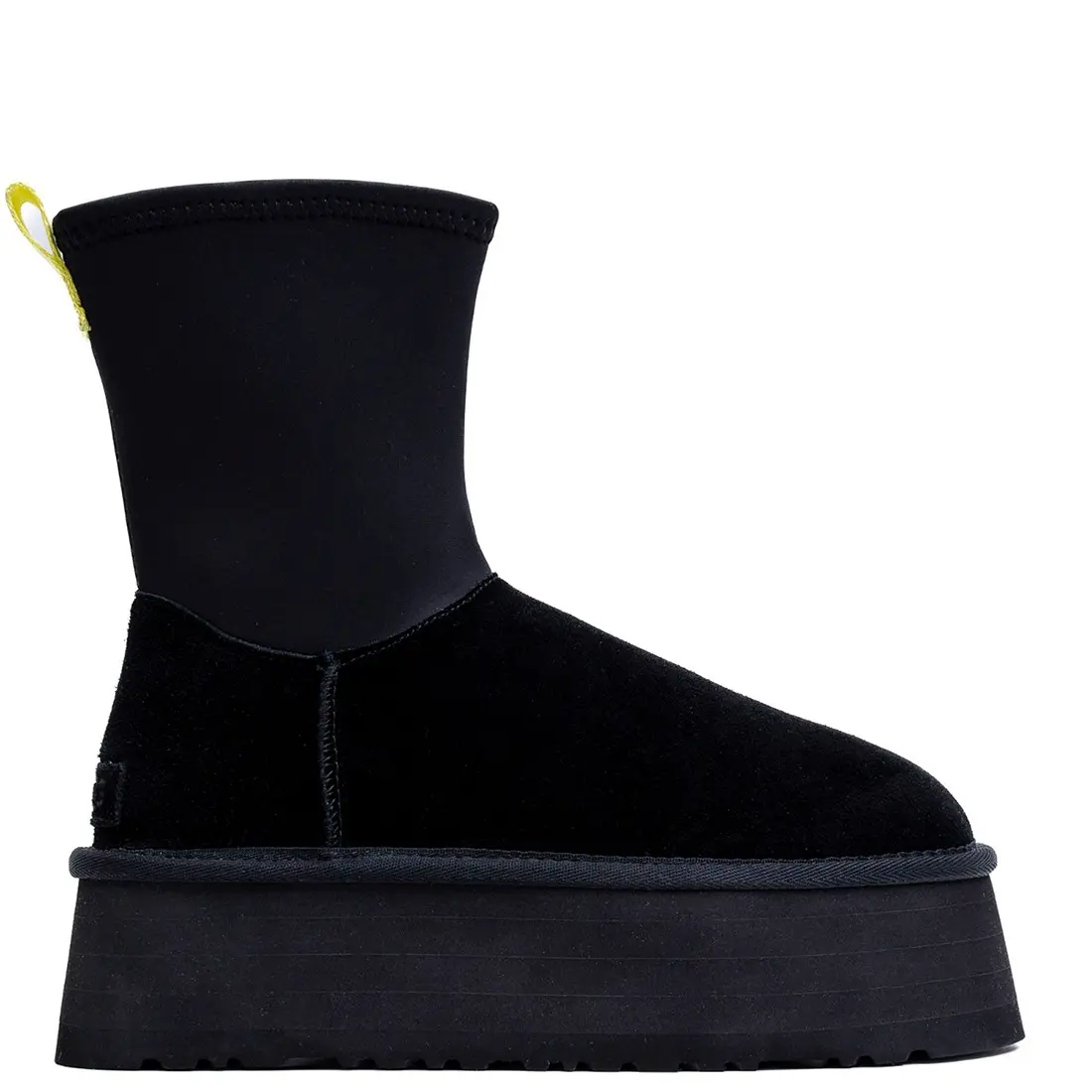 Classic Platform Dipper Boot Black — Black