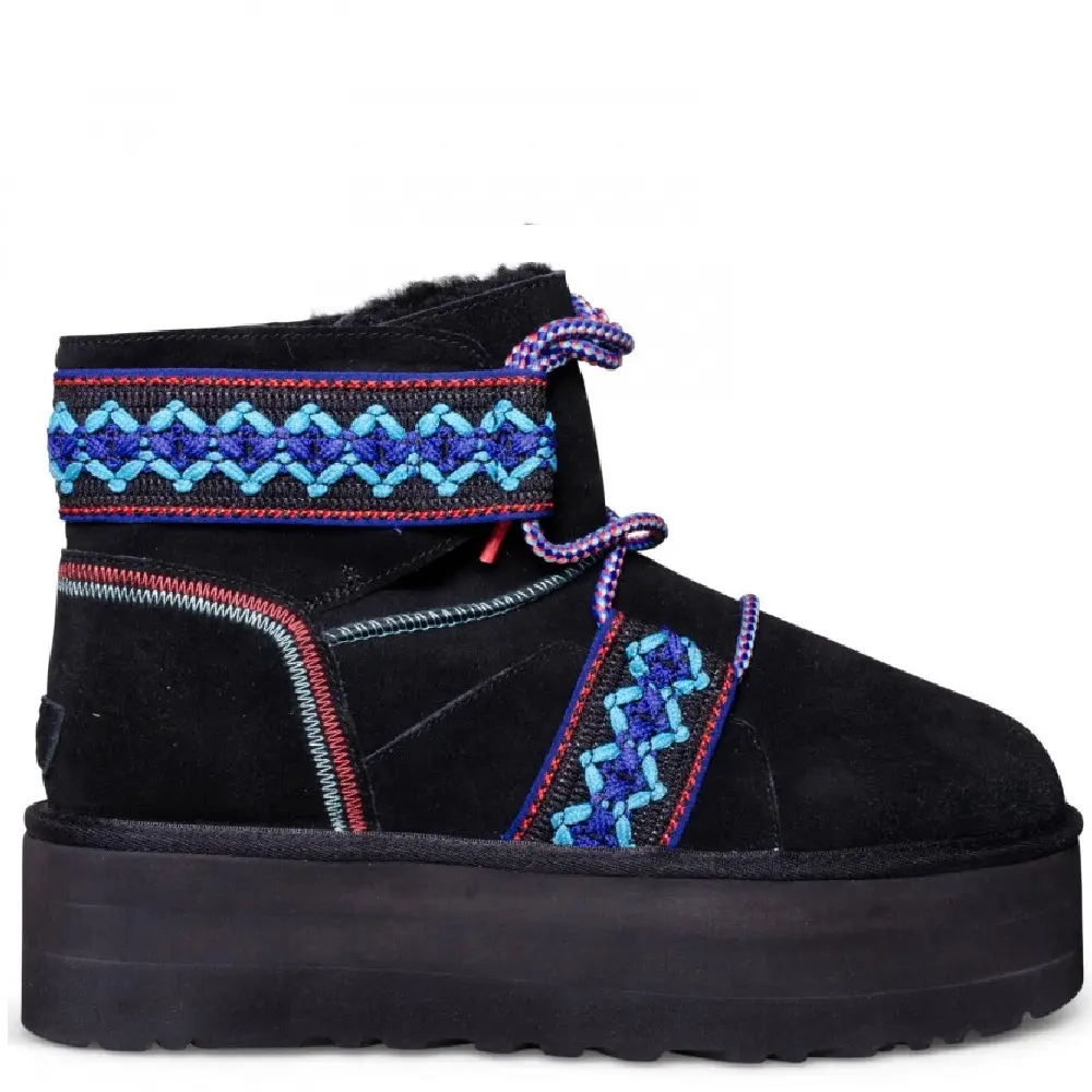Classic Mini Braid Platform — Chestnut