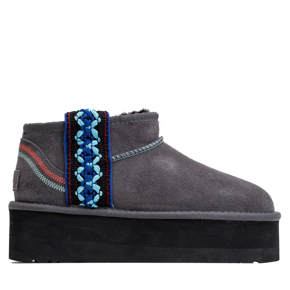 Classic Ultra Mini Braid Plarform Grey — Grey